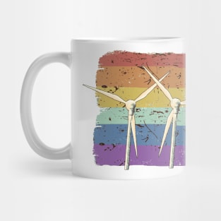 Pinwheels with rainbow colors (2) Mug